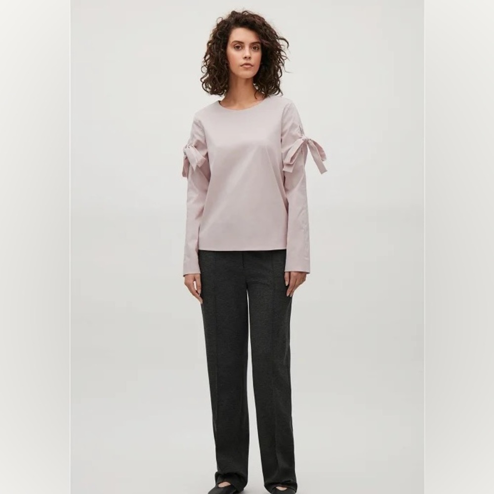COS Top with Sleeve Ties